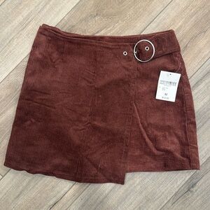 NWT F21 Corduroy Wrap Skirt